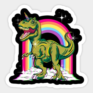 Saurus Or Unicorn? Unicornasaurus Rex! Sticker